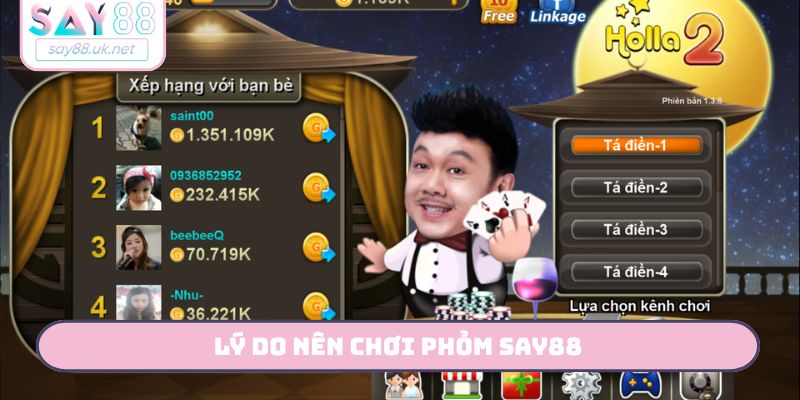 Lý do nên chơi Phỏm SAY88
