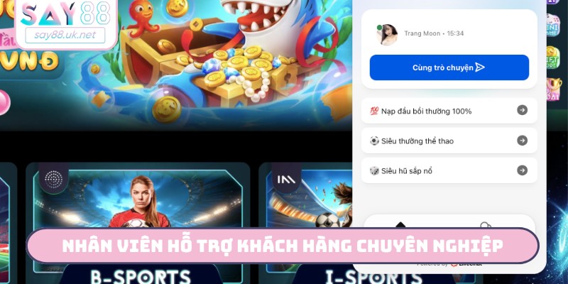 Nhân viên hỗ trợ khách hàng chuyên nghiệp